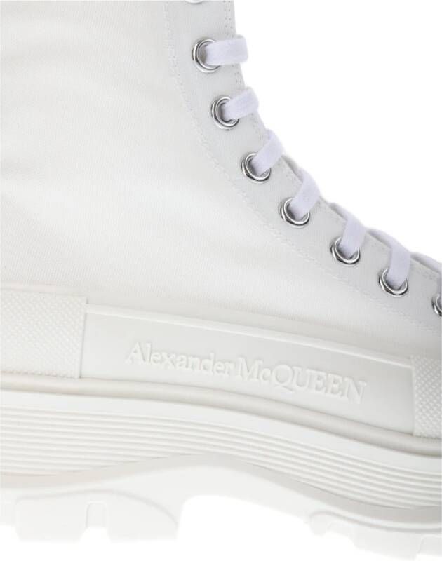alexander mcqueen Tread Slick Witte Hoge Sneakers White Dames