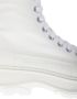 Alexander mcqueen Zwarte canvas enkellaarzen met oversized rubberen zool White - Thumbnail 13