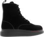 Alexander mcqueen Velvet Lace-Up Hybrid Sneakers Black Dames - Thumbnail 2