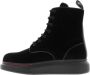 Alexander mcqueen Velvet Lace-Up Hybrid Sneakers Black Dames - Thumbnail 3
