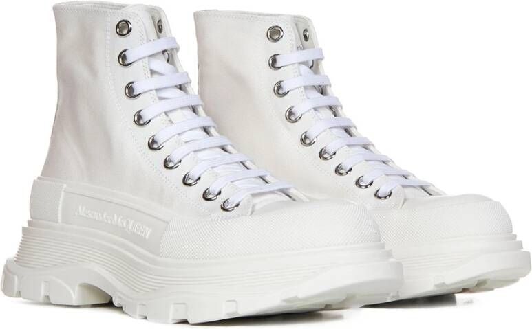 alexander mcqueen Witte Veterschoenen Wit Dames