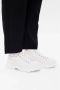 Alexander mcqueen Zwarte canvas enkellaarzen met oversized rubberen zool White - Thumbnail 2
