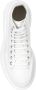 Alexander mcqueen Zwarte canvas enkellaarzen met oversized rubberen zool White - Thumbnail 5