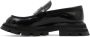 Alexander mcqueen Zwarte glanzende leren loafers met tankzool Black - Thumbnail 4