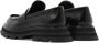 Alexander mcqueen Zwarte glanzende leren loafers met tankzool Black - Thumbnail 5