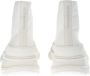 Alexander mcqueen Zwarte canvas enkellaarzen met oversized rubberen zool White - Thumbnail 6