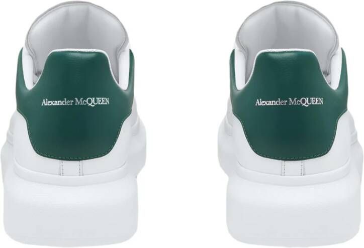 Alexander McQueen Witte Kalfsleren Modieuze Sneakers