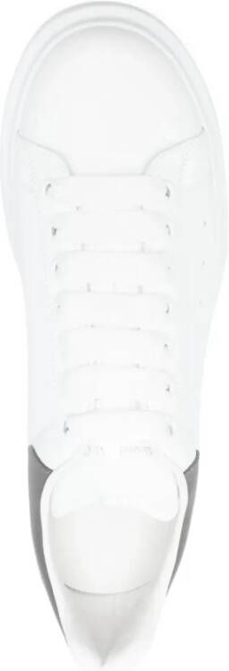 Alexander McQueen Witte Kalfsleren Modieuze Sneakers