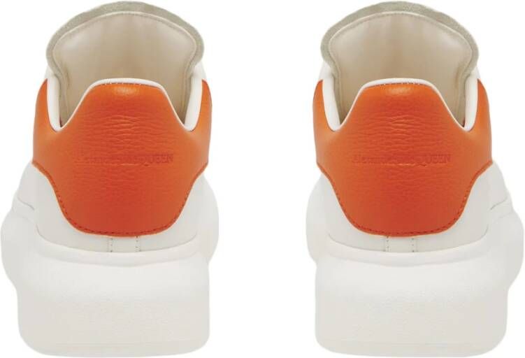 Alexander McQueen Witte Kalfsleren Modieuze Sneakers