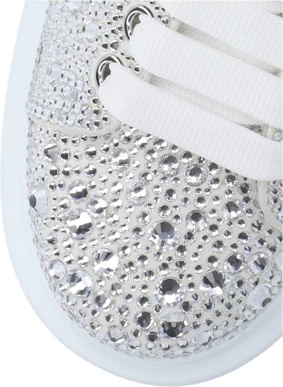 alexander mcqueen Witte Kristal Oversize Sneakers White Heren