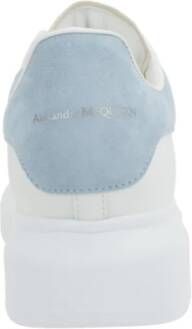 alexander mcqueen Witte lage sneakers met blauwe hiel White Dames