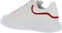 Alexander mcqueen Witte lage top sneakers rode details White Heren - Thumbnail 3