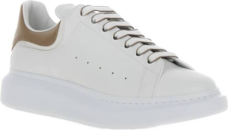 alexander mcqueen Witte Leren Oversized Sneakers White Heren