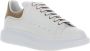 Alexander mcqueen Witte Leren Sneakers met Grijze Hiel White Heren - Thumbnail 8