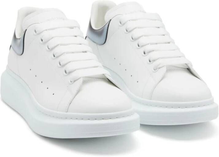 alexander mcqueen Witte Leren Lage Sneakers White Heren