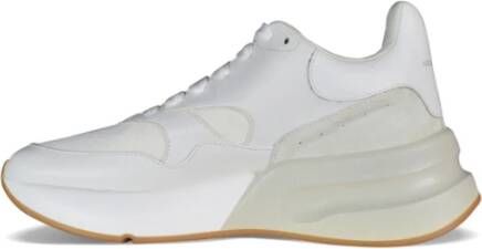 alexander mcqueen Witte Leren Oversize Runner Sneakers White Heren