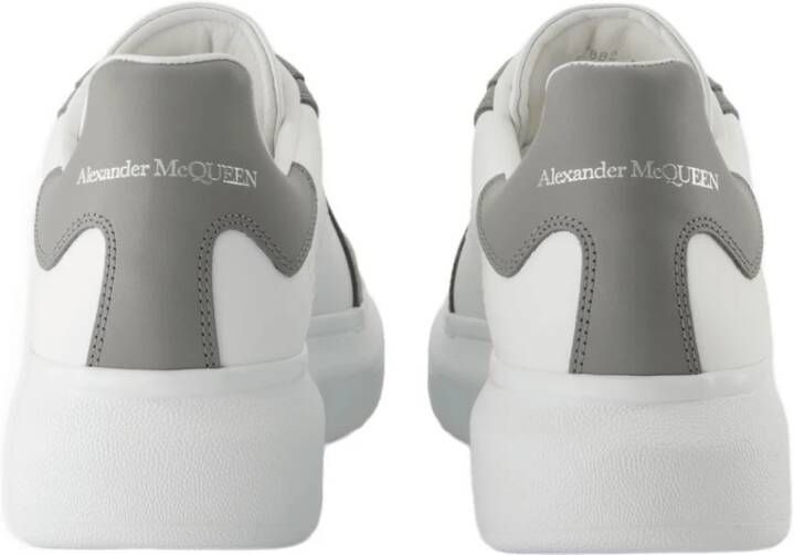 Alexander McQueen Witte Leren Oversized Sneakers