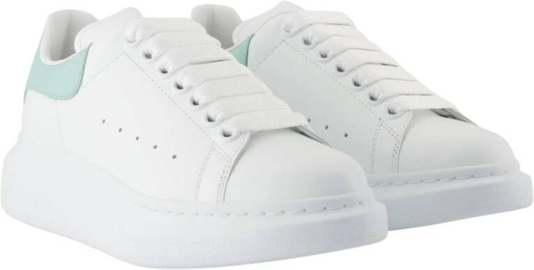 Alexander McQueen Witte Leren Oversized Sneakers