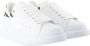 Alexander McQueen Witte Leren Oversized Sneakers - Thumbnail 2