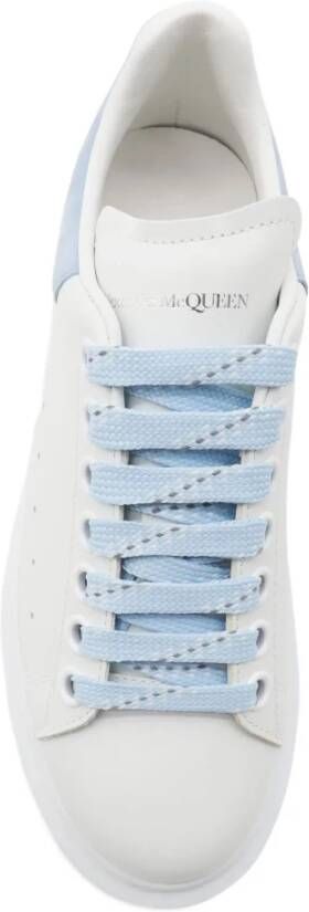 Alexander McQueen Witte Leren Sneakers