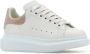 Alexander mcqueen Witte leren sneakers met roze suède hak White Dames - Thumbnail 4