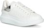 Alexander mcqueen Witte Leren Sneakers met Zilveren Accenten White Dames - Thumbnail 18
