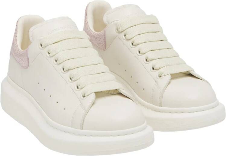Alexander McQueen Witte Leren Sneakers voor Vrouwen