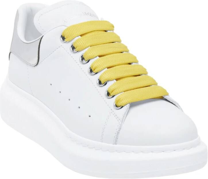 Alexander McQueen Witte Leren Sneakers voor Vrouwen