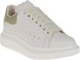 Alexander mcqueen Witte leren sneakers met chocolade hiel White Dames - Thumbnail 4