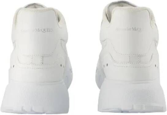 alexander mcqueen Witte Leren Sneakers Wit Dames