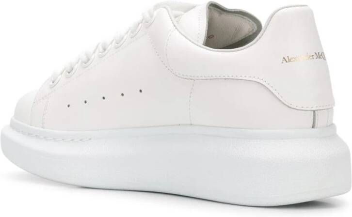 alexander mcqueen Witte Oversize Sneakers met Jacquard Grafische White Dames