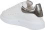 Alexander mcqueen sneakers oversized in wit leer en zilveren hak Meerkleurig Dames - Thumbnail 5