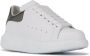 Alexander mcqueen sneakers oversized in wit leer en zilveren hak Meerkleurig Dames - Thumbnail 6