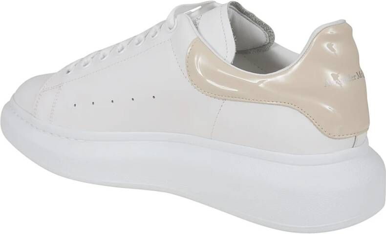 alexander mcqueen Witte Oversized Leren Sneakers White Heren