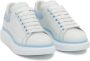 Alexander mcqueen Witte Oversized Sneakers met Blauwe Hiel Multicolor Dames - Thumbnail 3