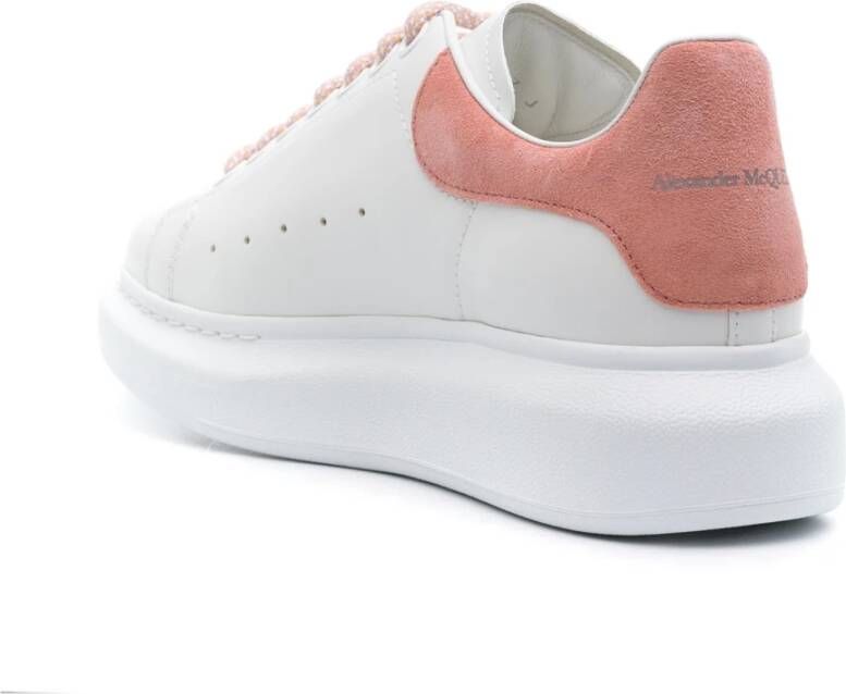 alexander mcqueen Witte Oversized Sneakers met Multikleur Veters White Dames