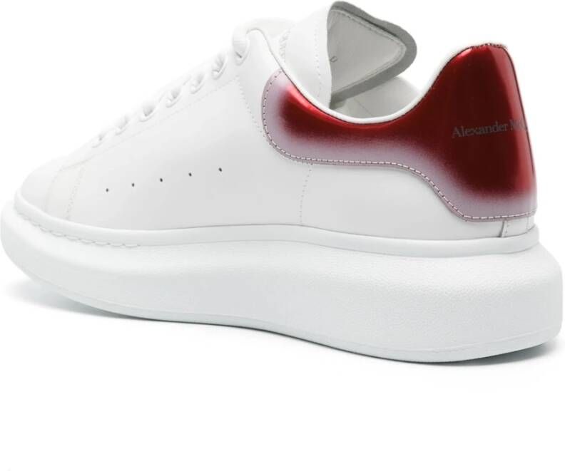 alexander mcqueen Witte Oversized Sneakers met Rode Hiel White Heren