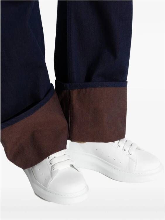 Alexander McQueen Witte Snakeskin Veterschoen