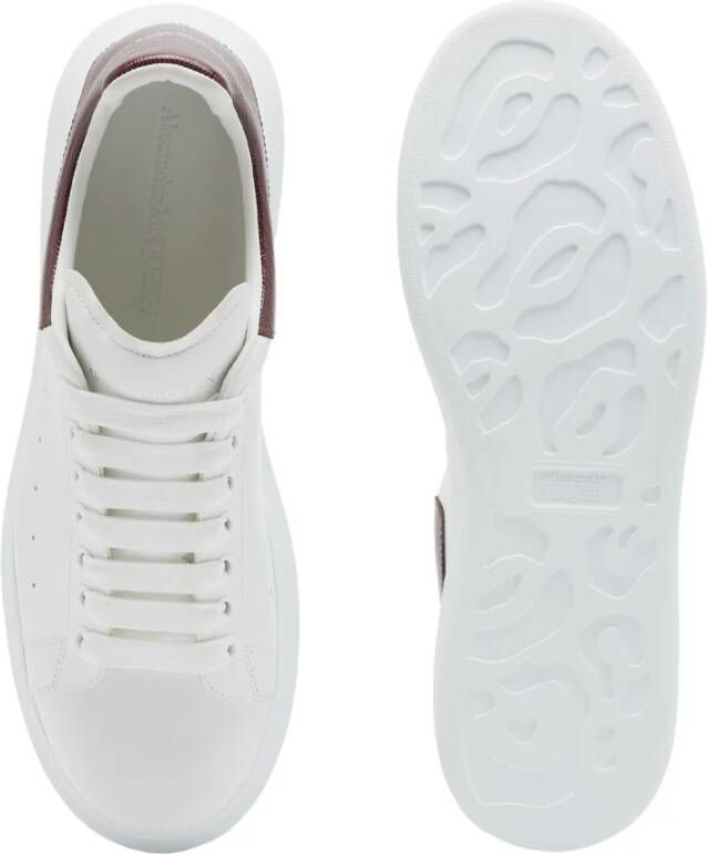 Alexander McQueen Witte Sneakers met Gestempeld Hagedis Patroon