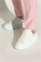 Alexander mcqueen Witte Leren Sneakers met Zilveren Accenten White Dames - Thumbnail 2
