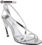 Alexander mcqueen Zilveren Leren Sandalen met Verstelbare Enkelband Gray Dames - Thumbnail 2