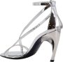 Alexander mcqueen Zilveren Leren Sandalen met Verstelbare Enkelband Gray Dames - Thumbnail 3