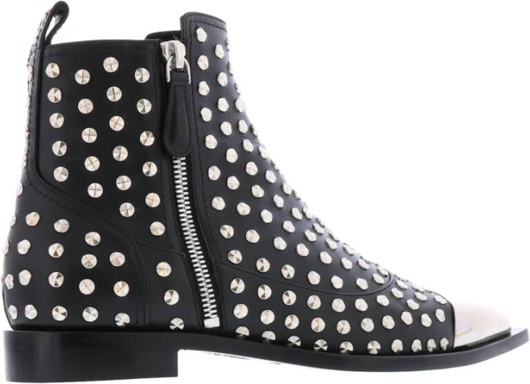 alexander mcqueen Zilveren Studs Show Boot Multicolor Dames