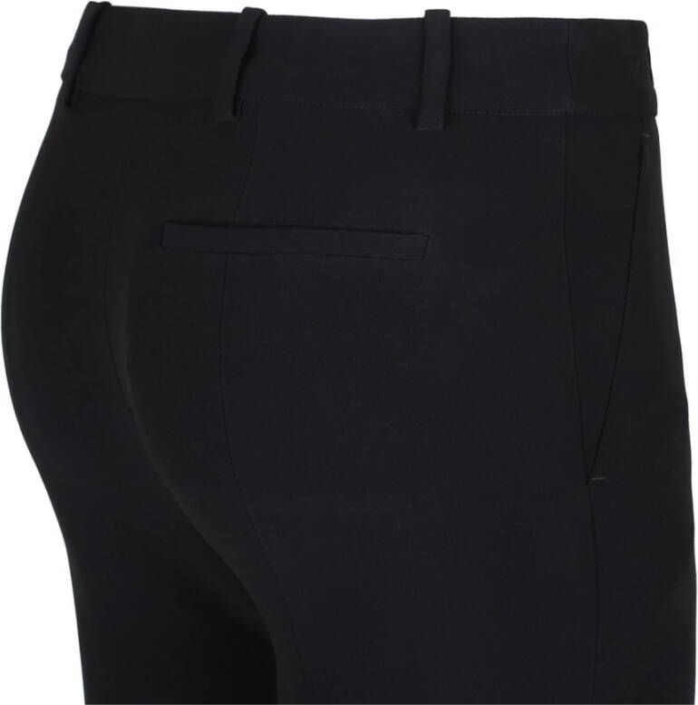 Alexander McQueen Zwarte Bootcut Broek met Crepe Textuur