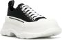 Alexander McQueen Zwarte Canvas Dikke Zool Sneakers - Thumbnail 2
