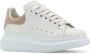 Alexander mcqueen Witte leren sneakers met roze suède hak White Dames - Thumbnail 8