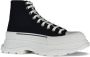 Alexander mcqueen Zwarte Canvas Hoge Sneakers Black Dames - Thumbnail 3