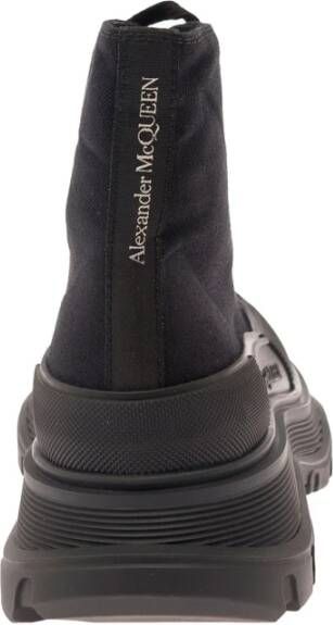 alexander mcqueen Zwarte hoge sneakers met oversized rubberen zool Black Dames