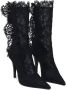 Alexander McQueen Zwarte laarzen met leren zool - Thumbnail 2