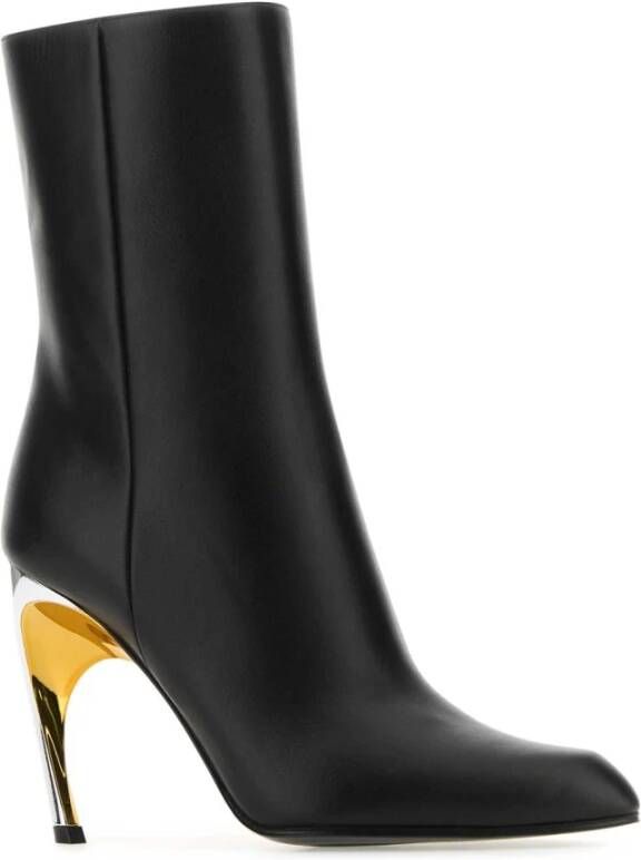 alexander mcqueen Zwarte leren Armadillo enkellaarzen Black Dames